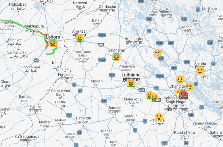 Email Air Pollution Map v1