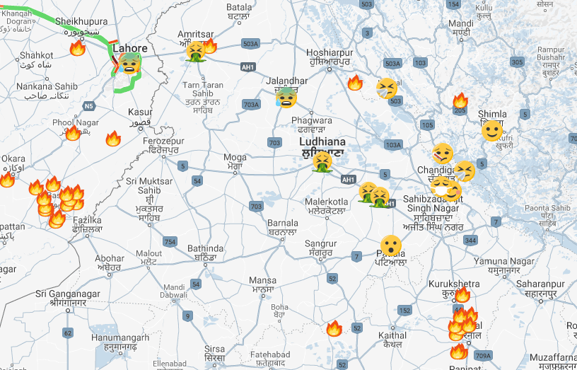 Emoji Air Pollution Map v2